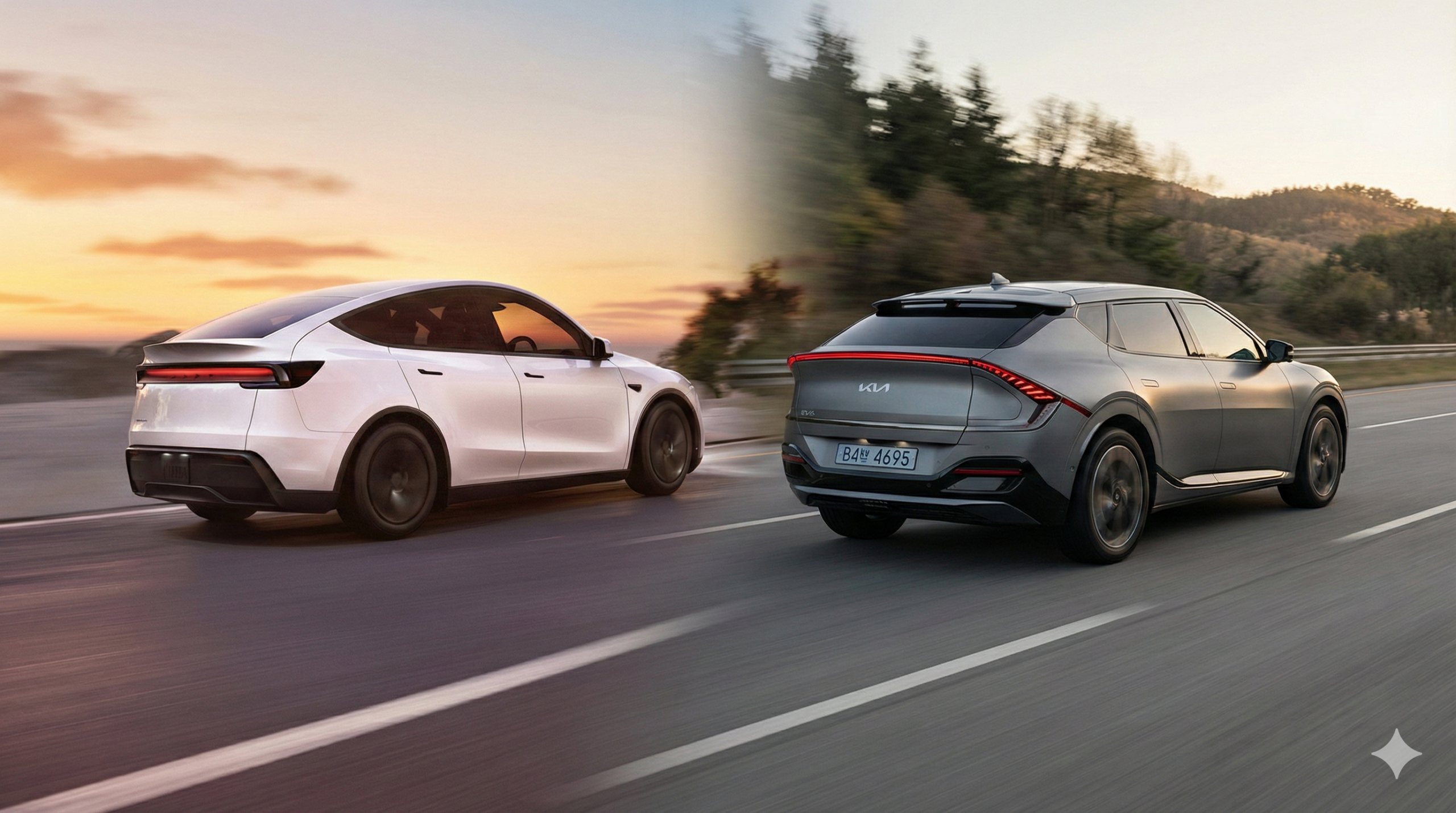 테슬라 모델Y 주니퍼와 기아 EV6 비교