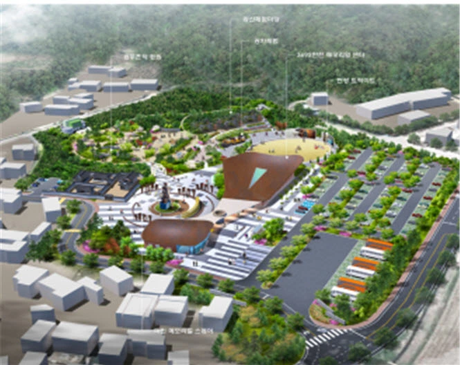 한천탄광 생활권(능주면) 관광거점개발 사업 조감도