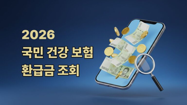 2026 국민 건강 보험 환급금 조회 대표이미지