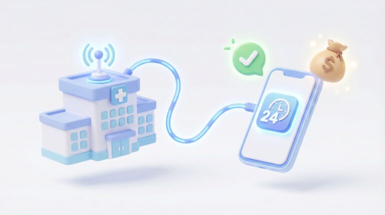 2026 실비보험 청구 서류 대표이미지 병원에서 스마트폰으로 연결되는 사진