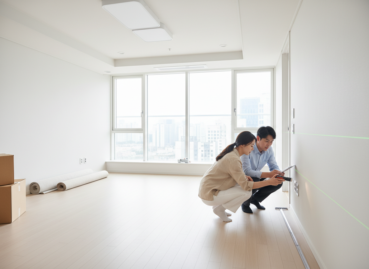 신축 아파트 사전점검 현장