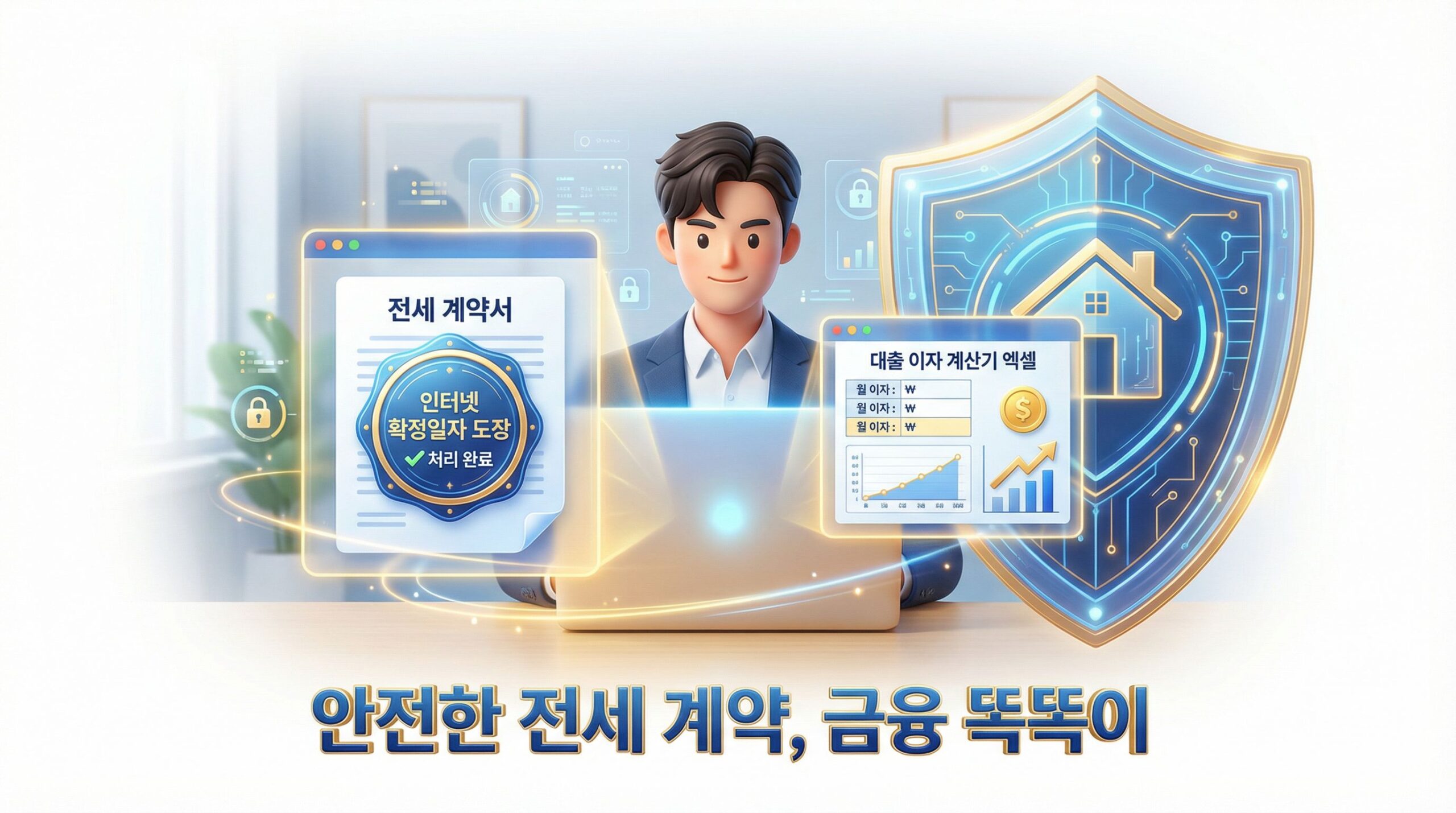 2026년 인터넷 전세 확정 일자 받는 법 및 2억 대출 이자 계산기