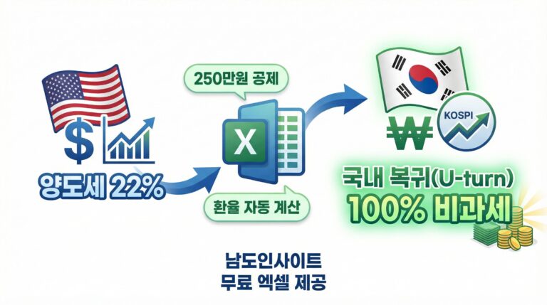 해외 주식 양도소득세 엑셀 다운로드 대표이미지