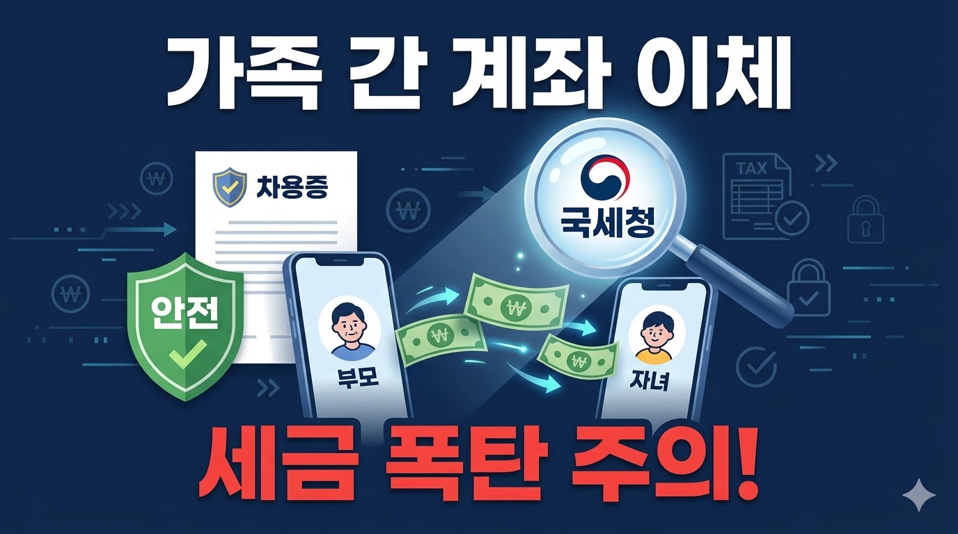 [2026] 가족 간 계좌 이체 세금 폭탄 피하는 법 (무료 차용증 다운로드)