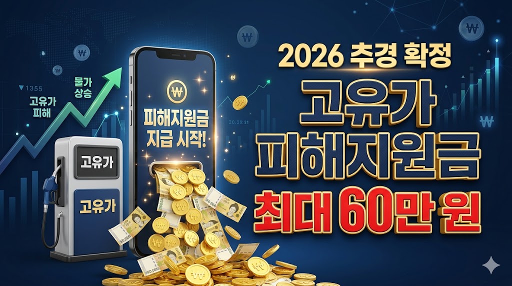 [2026 추경] 고유가 피해지원금 대상 및 지역별 지급액 총정리 (최대 60만 원)