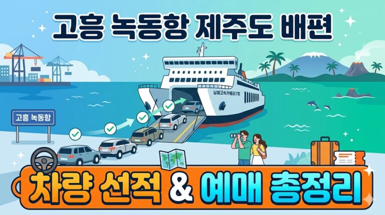 고흥 녹동항 제주도 배편 대표이미지
