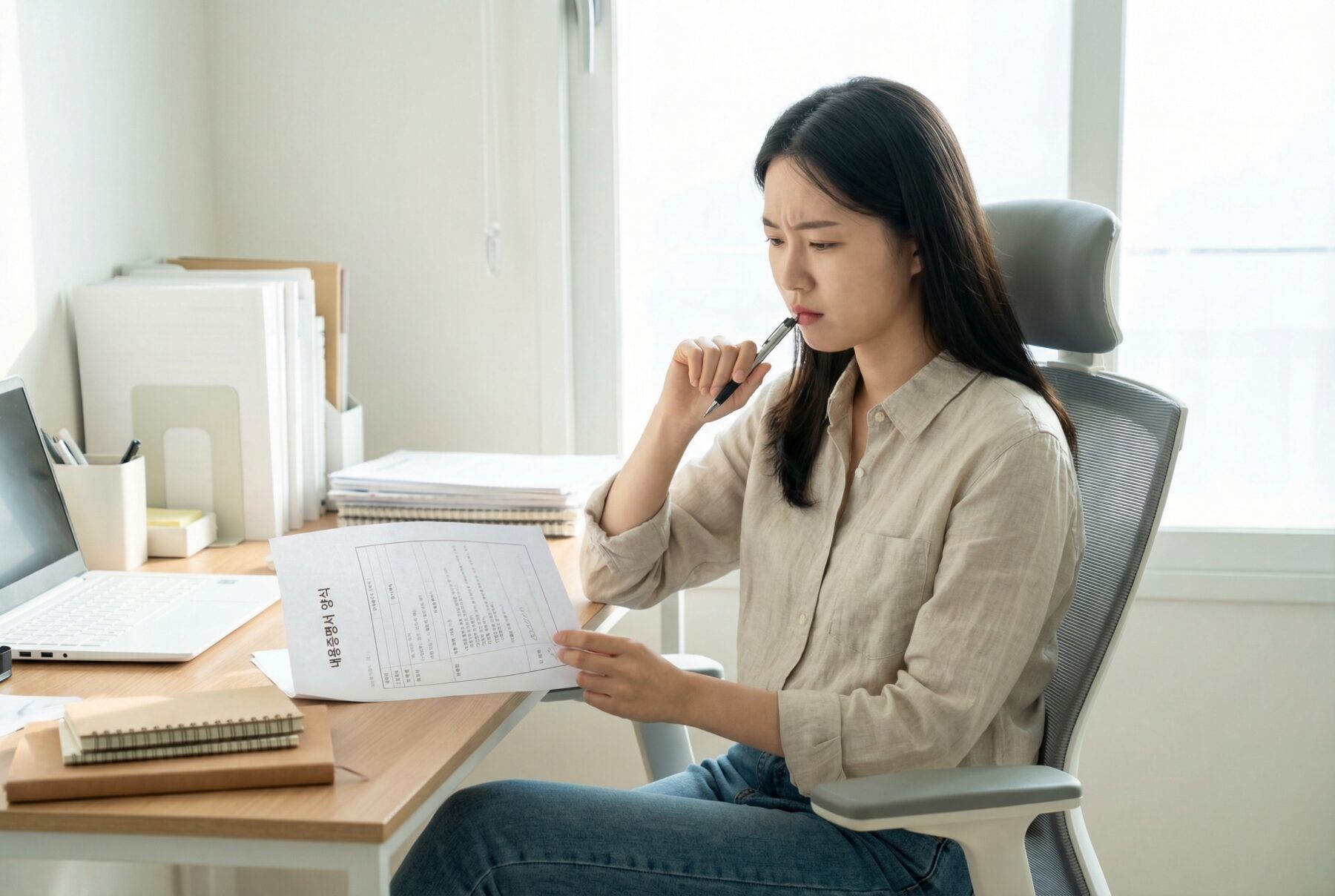 내용중명 양식과 내용증명 작성법 고민하는 청년