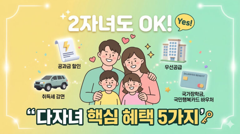 다자녀 혜택 5가지 대표이미지