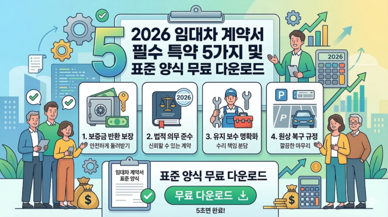 임대차 계약 필수 특약 5가지 대표이미지