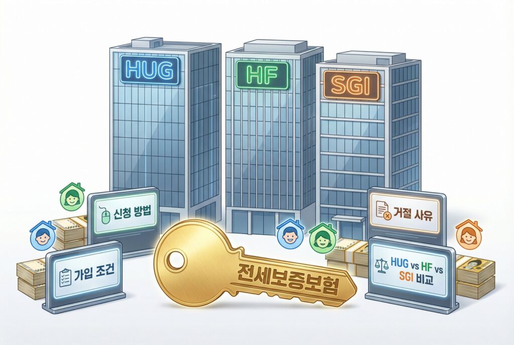 전세 보증 보험 가입 방법 가입조건 거절사유 비교