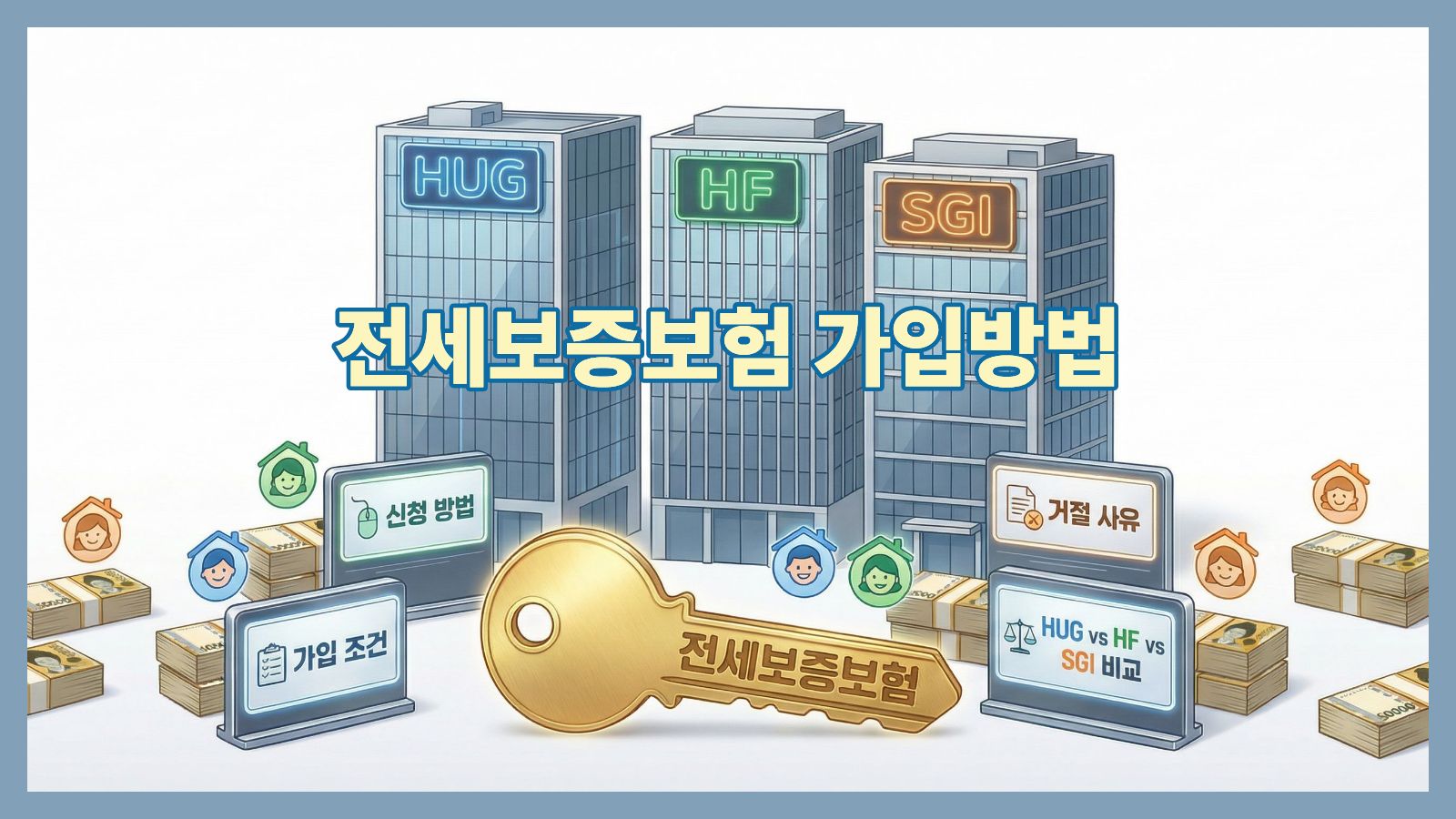 2026 전세보증보험 가입 방법 및 조건 총정리 (HUG, HF, SGI 비교와 거절 사유)