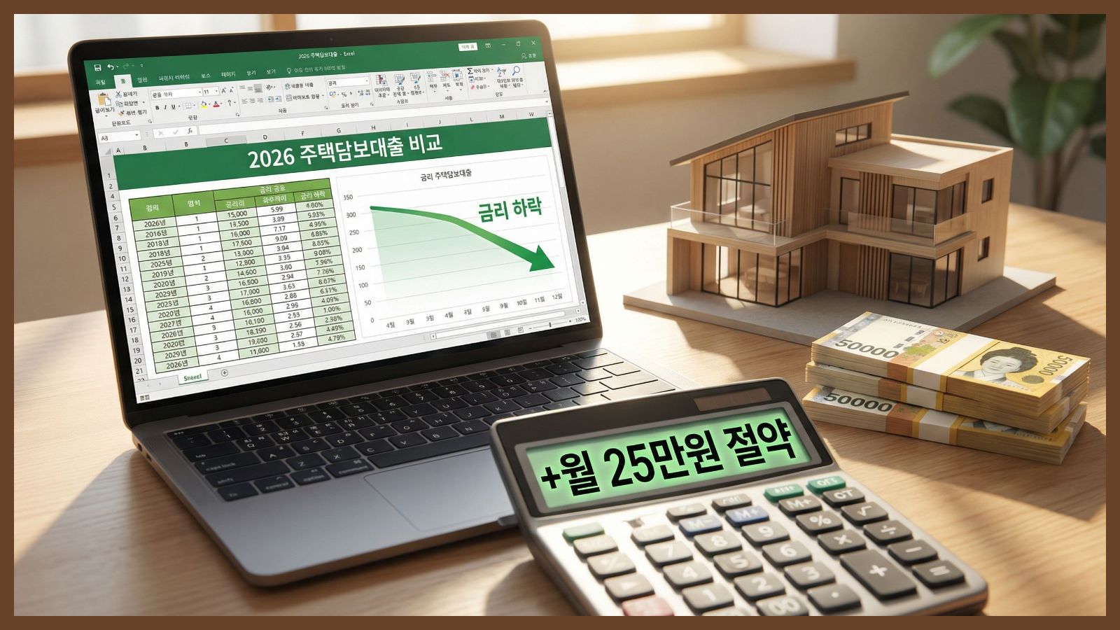 [엑셀 포함] 주택담보대출 갈아타기 조건 & 금리 비교: 내 이자 100만 원 아끼는 계산법