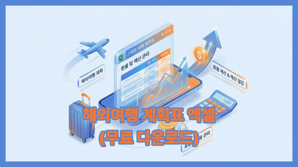 해외여행 계획표 엑셀 대표이미지