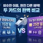 문화복지카드 문화누리카드 차이 대표이미지