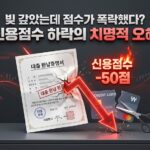 신용점수 하락 원인 대표이미지