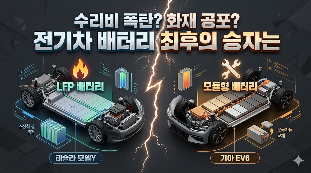 [2026] 전기차 배터리 수리비 2천만 원? 테슬라(LFP) vs EV6(NCM) 화재 팩트체크
