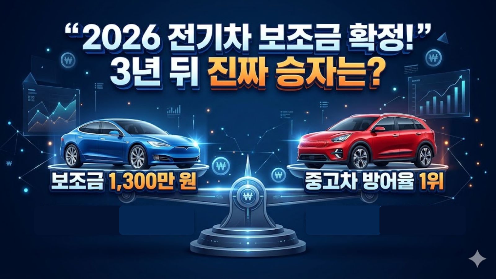 2026년 전기차 보조금 확정 EV6 vs 테슬라 주니퍼 3년 유지비(TCO) 리얼 비교