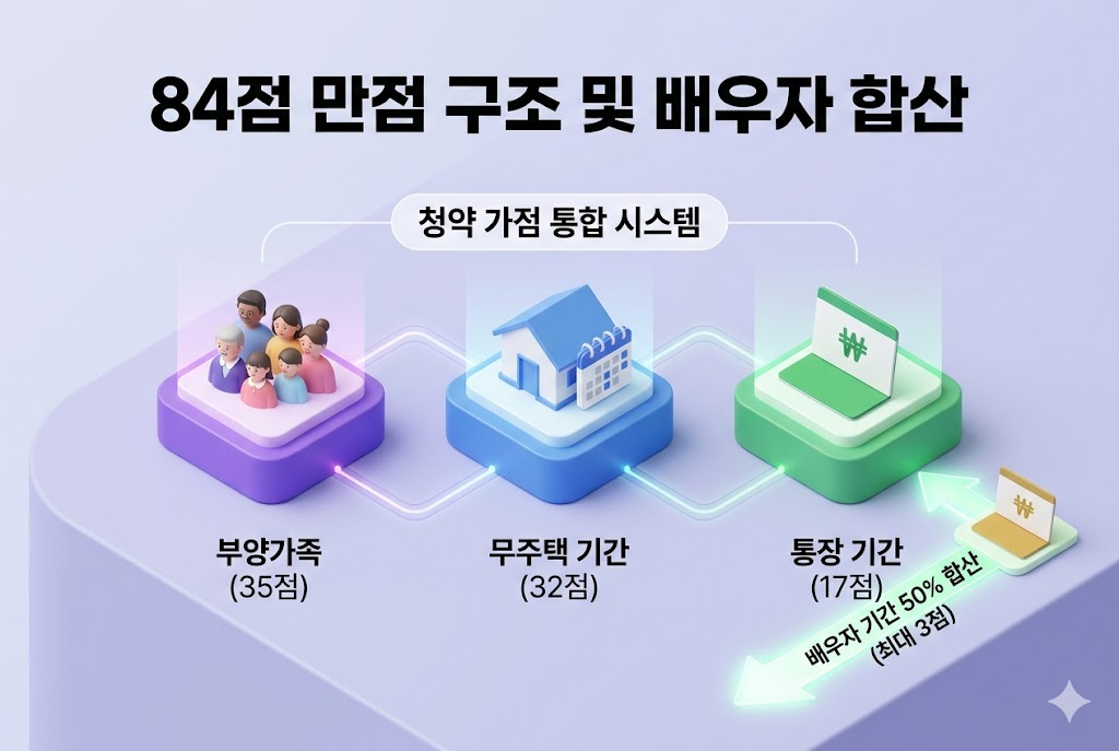 청약 가점 계산법 통합시스템