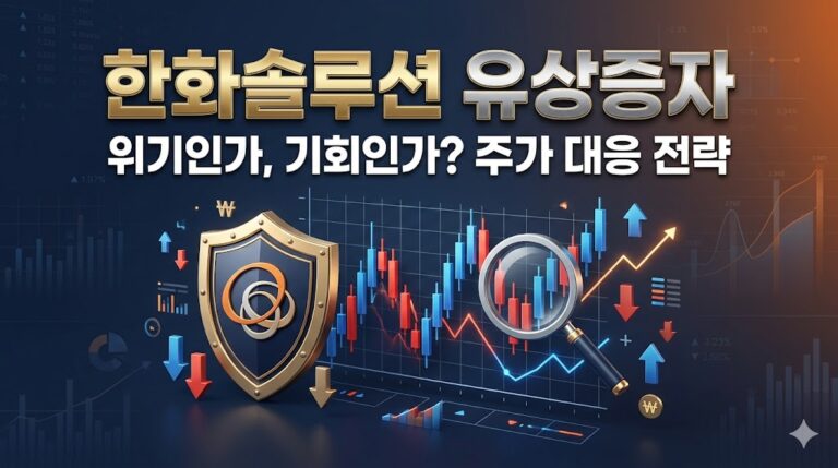한화솔루션 유상증자 대표이미지